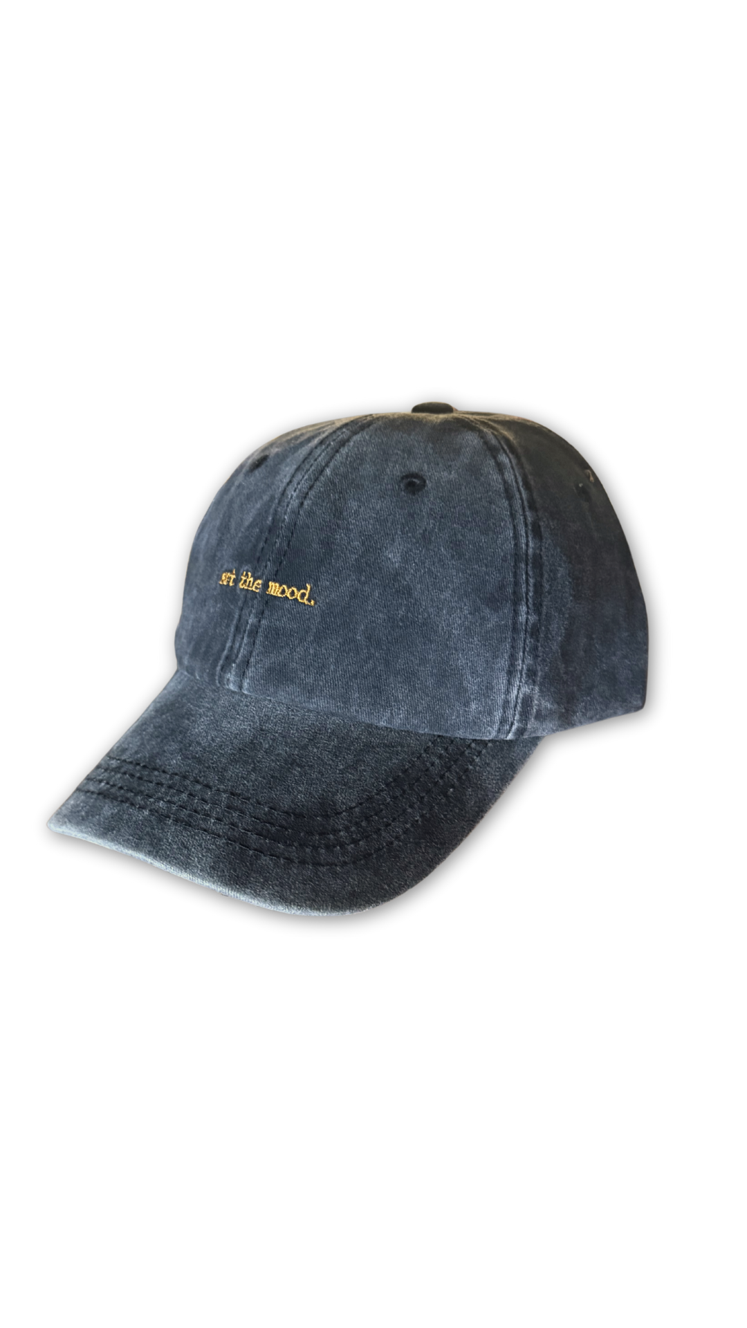 "set the mood." Hat