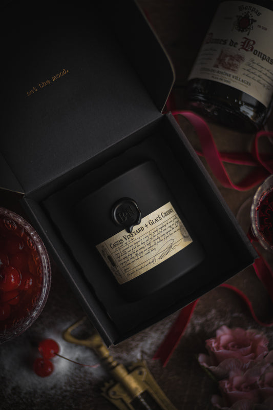 Cassis Vineyard + Glacé Cherry