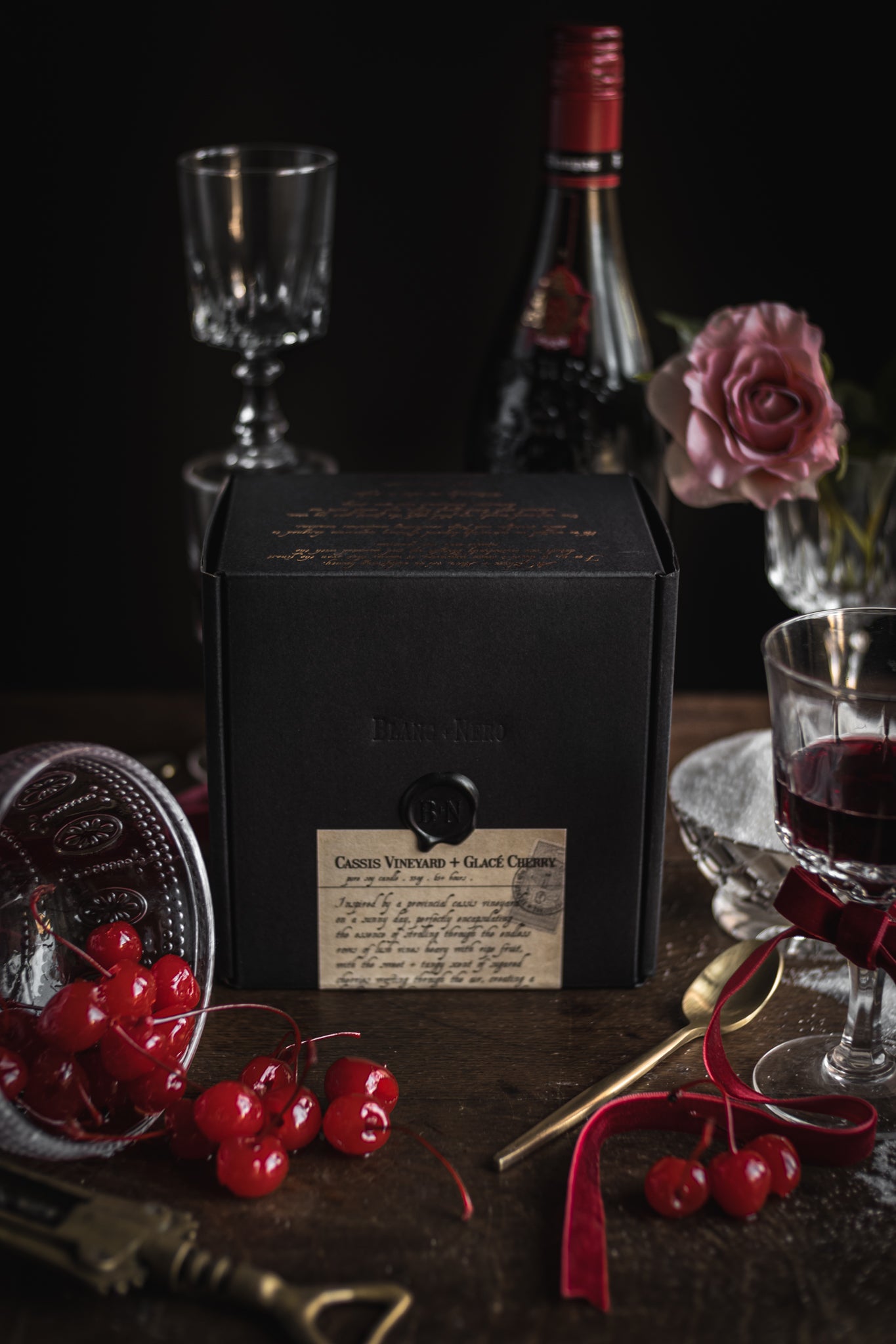 Cassis Vineyard + Glacé Cherry