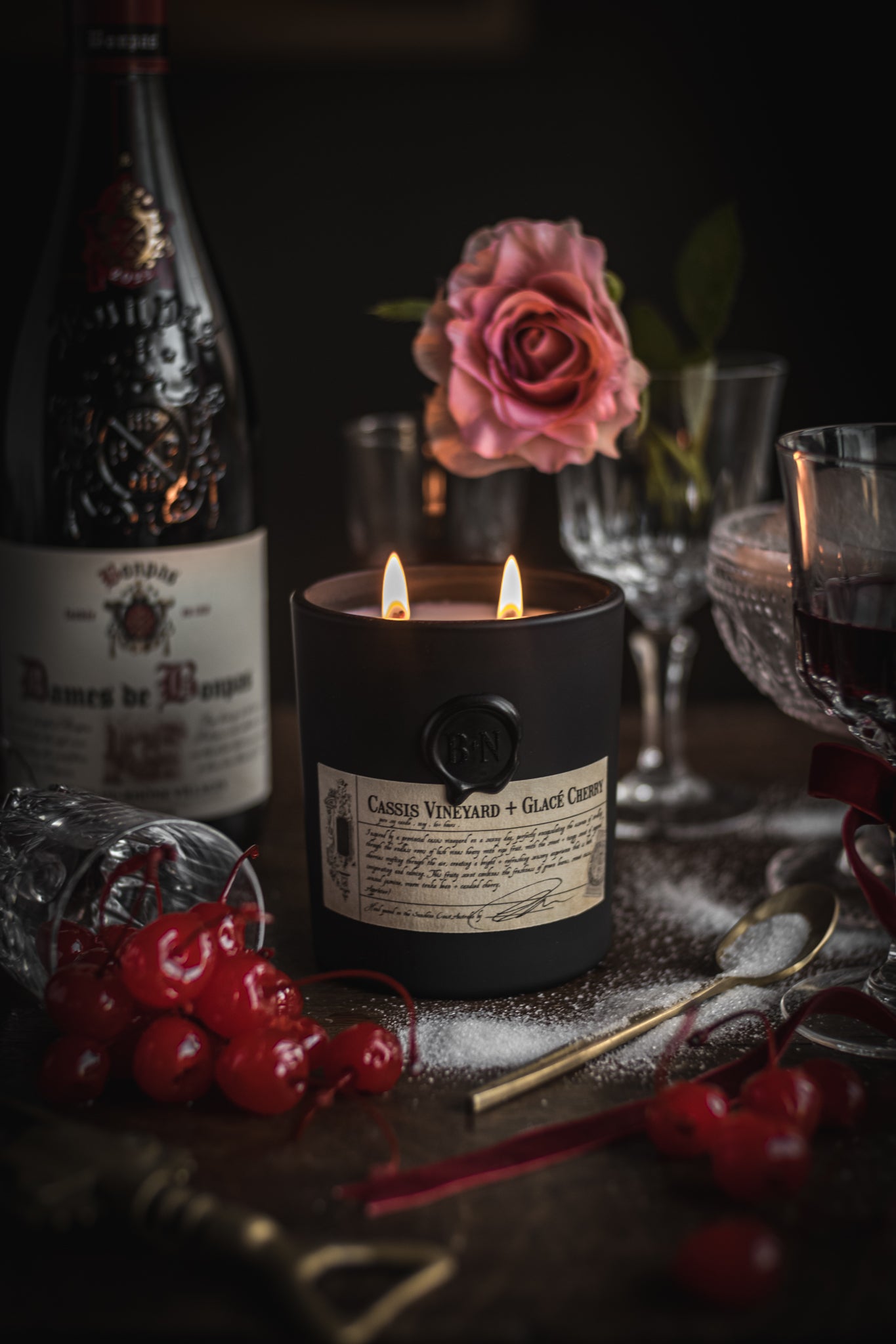 Cassis Vineyard + Glacé Cherry