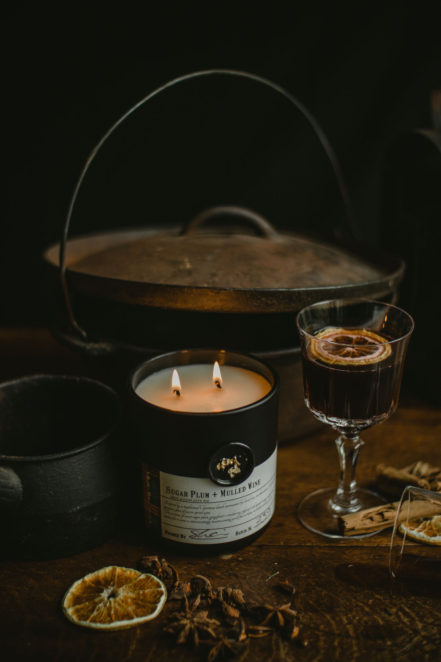 Sugar Plum + Mulled Wine candle