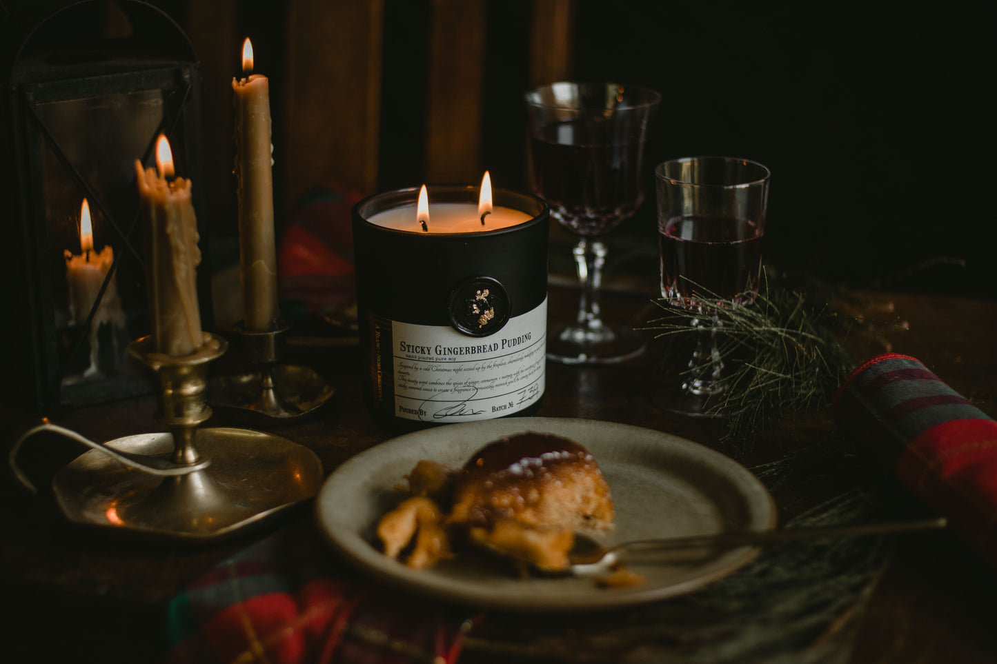 Sticky Gingerbread Pudding candle