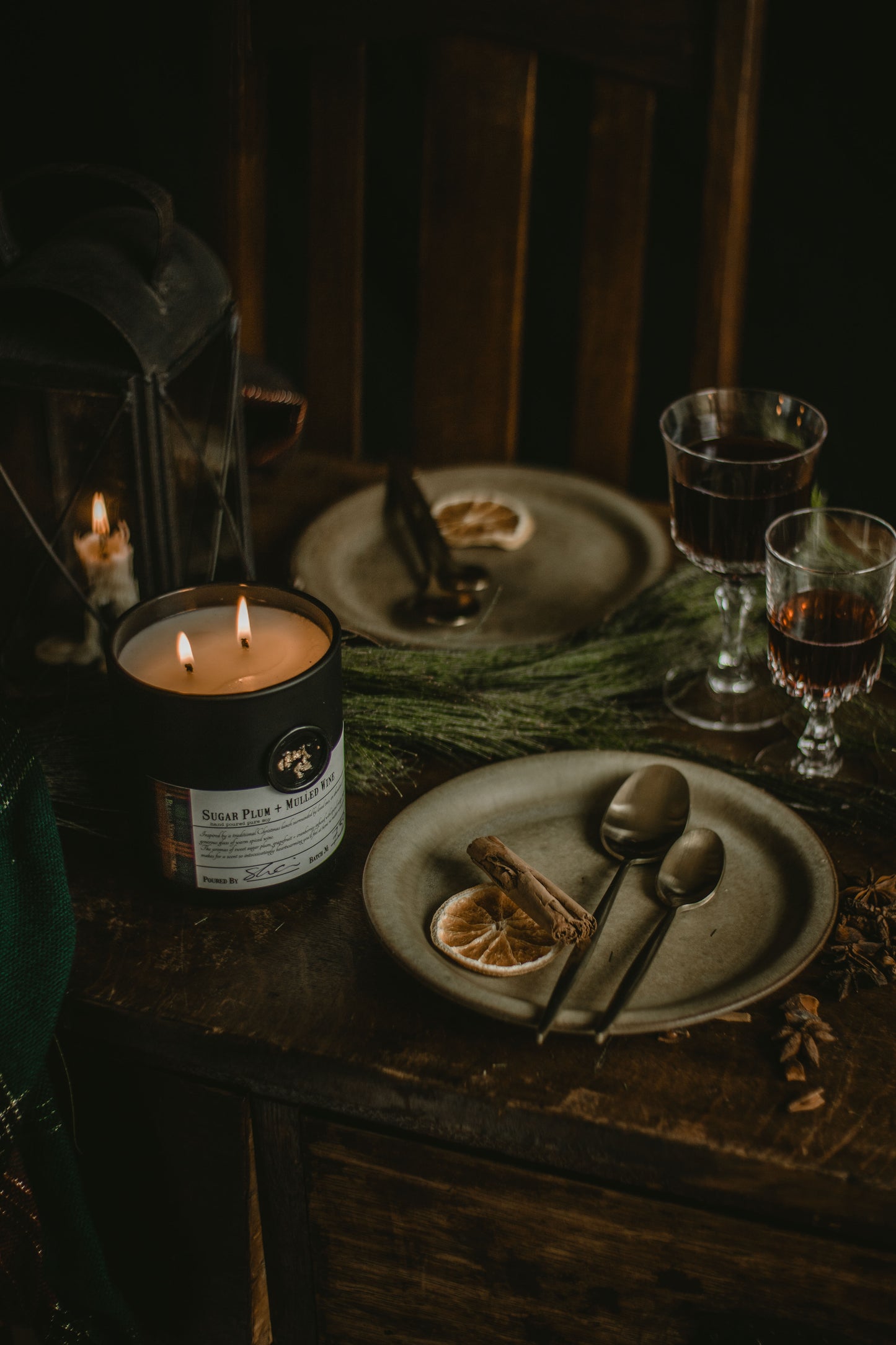 Sugar Plum + Mulled Wine candle